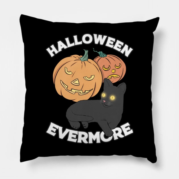 Halloween Evermore Pillow by Justanos