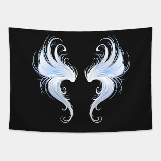 Angels Wings on Black Background ( Third ) Tapestry