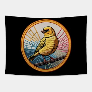 Canary Embroidered Patch Tapestry