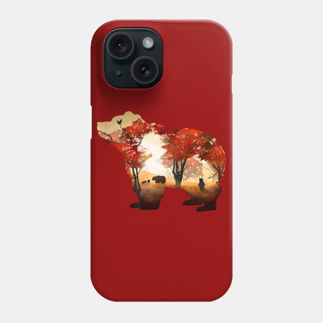 Bears in the Woods Phone Case by DVerissimo