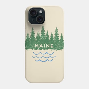 Maine Trees Lake Nature Outdoors Souvenir Phone Case