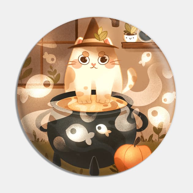 Witch Cat Pin by nic_ochoa