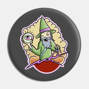 All seeing wizard Pin