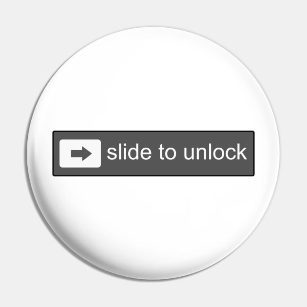 Slide to Unlock Phone Symbol Design Pin by AustralianMate