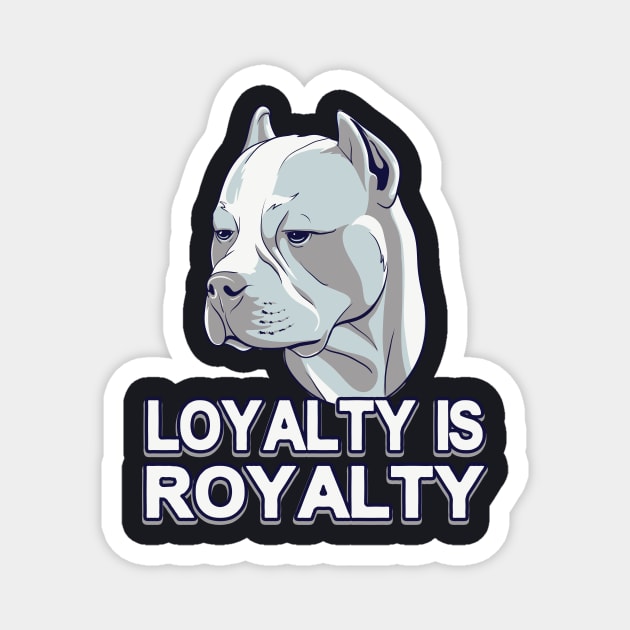 American Staffordshire Terrier Loyalty Magnet by Foxxy Merch