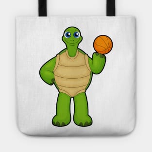 Turtle as Basketball player with Basketball Tote