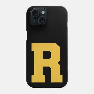 "R" (comic book high school letter) Phone Case