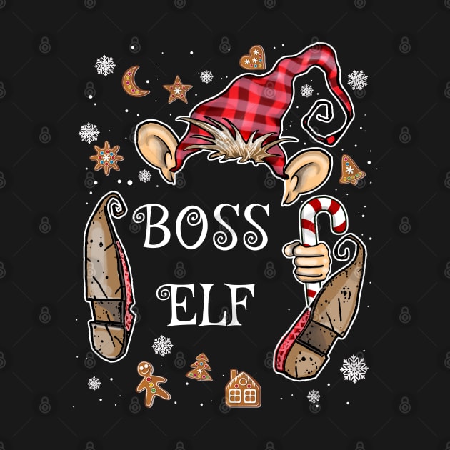 Funny Boss Elf Christmas Costume by ArtedPool