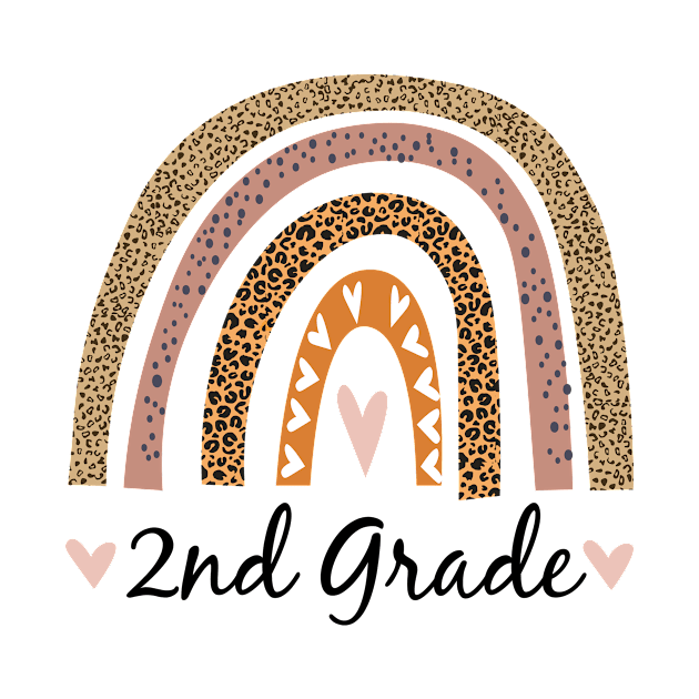 2nd Grade Second Grade Teacher and Student Leopard Rainbow by MoodPalace