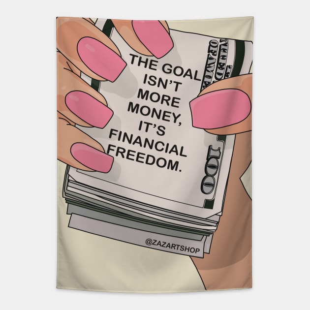 Financial Freedom Tapestry by ZAZA