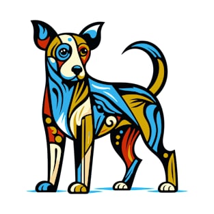 Pop art dog illustration. cubism illustration of a dog T-Shirt