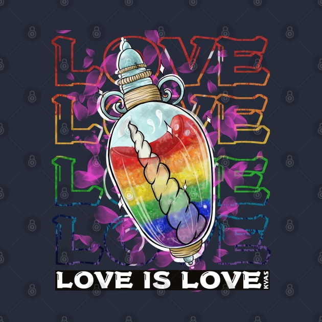 Gay Pride - Rainbow of Love by KyasSan