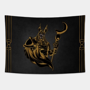 Anubis ancient of Egypt. Tapestry