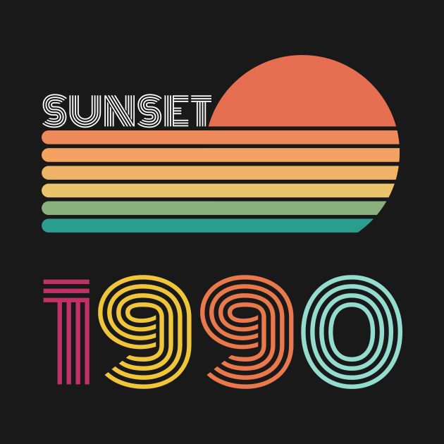 Sunset Retro Vintage 1990 by Happysphinx