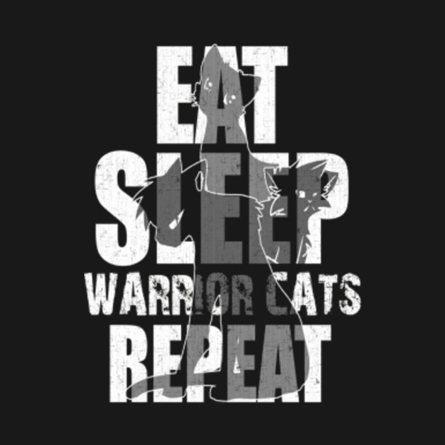 Eat Sleep Warrior Cats Repeat Cat Lover Shirt Xmas T Shirt
