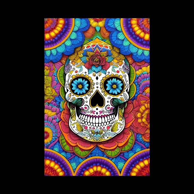 Sugar Skull Art: A Vibrant Celebration of Life and Death by ImaginativeInkPOD