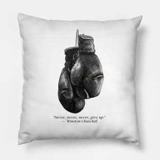 Old Boxing Gloves Pillow