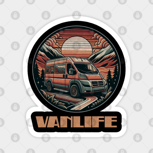 Dodge Ram Promaster Vanlife Magnet by Tofuvanman