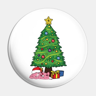 Pig Christmas Pin