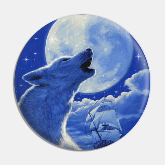 The White Wolf Pin by Spiderwebart Gallery