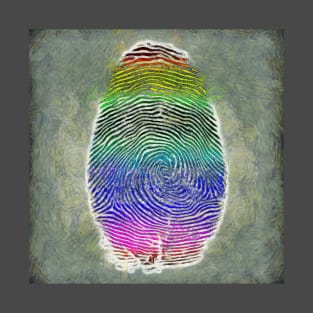 Rainbow Fingerprint T-Shirt