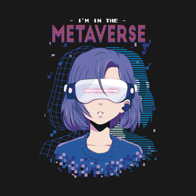 I'm in the Metaverse // Retro Virtual Reality Illustration by SLAG_Creative