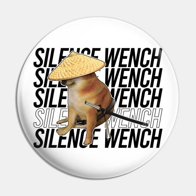 Silence Wench Pin by artsylab