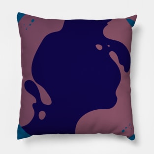 Spiral Paint Splatter Pillow