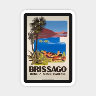 Brissago,Ticino,Switzerland,Travel Poster Magnet