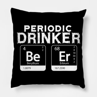 Periodic Table Of Drinking Shirt Beer Tee Science Drinking Pillow