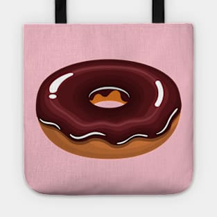 Yummy Glazed Chocolate Donut Tote