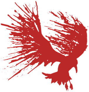 Blood Splatter Bird Magnet