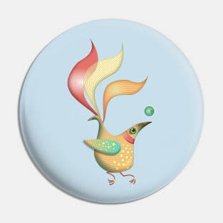 Strange Fantastic Bird Pin