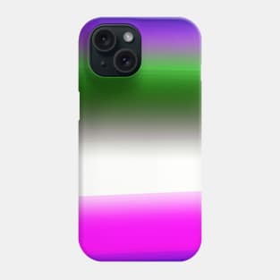 pink blue green white abstract texture Phone Case