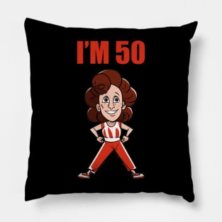 Sally Omalley - I'M 50 Chibi Style Pillow