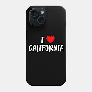 USA Proud American State Home Roots Gift - I Love California Phone Case