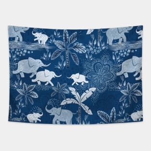 Happy elephants Tapestry