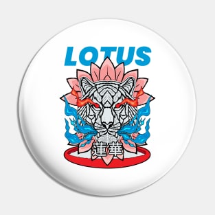 Lotus Tiger Pin