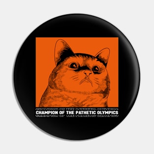 Cute Pathetic Cat Pin