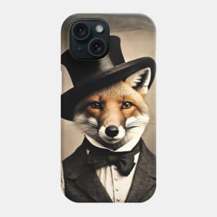Victorian Fox Portrait Artistic Gift Fashion Phone Case