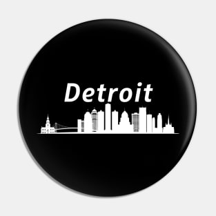 Detroit Skyline Pin