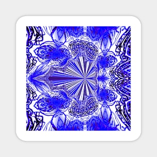 Blue Squiggle Sci Fi Portal Magnet