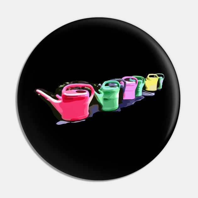 Watering Cans Pin by RosArt100