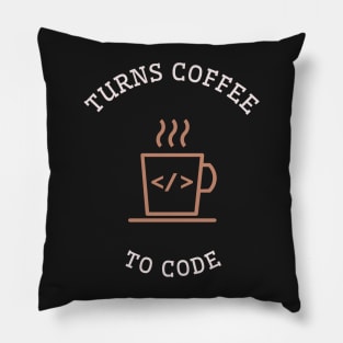 Turns Coffee to Code, a Programmer Pillow