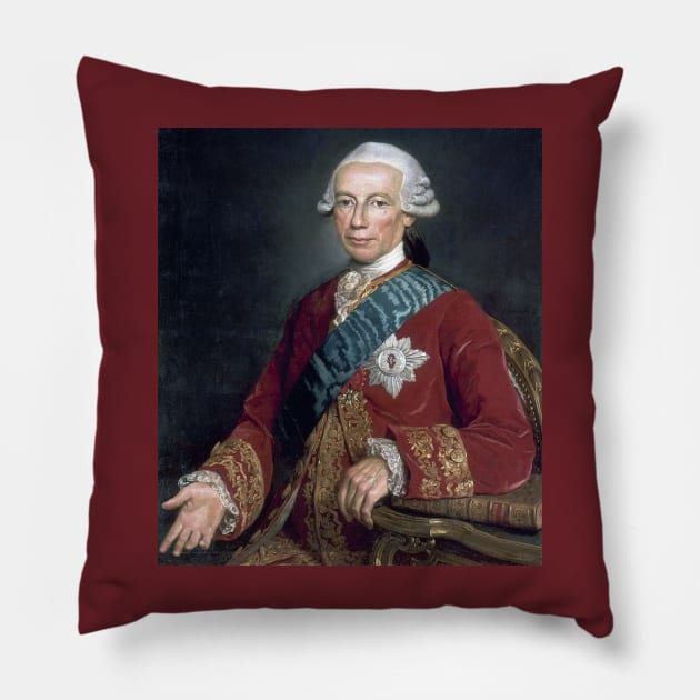 Saint Germain classical portrait Pillow by Star Scrunch