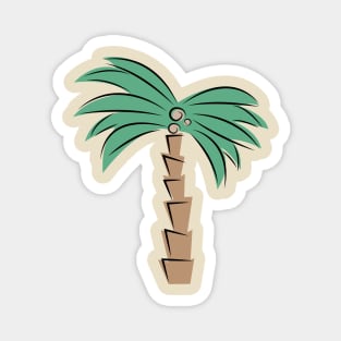 abstract palm tree Magnet