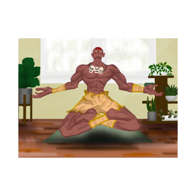 Yoga with Dhalsim by Roommates