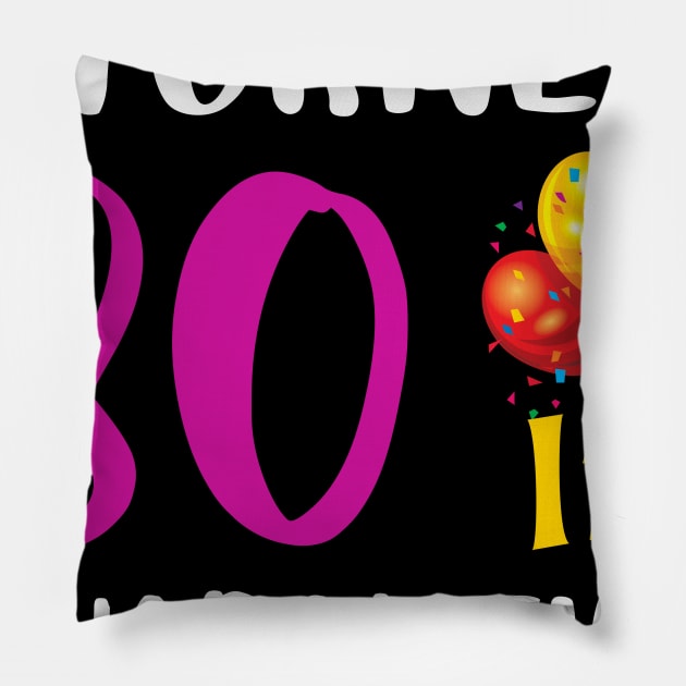 I Turned 80 in Quarantine Birthday Pillow by StephanNick