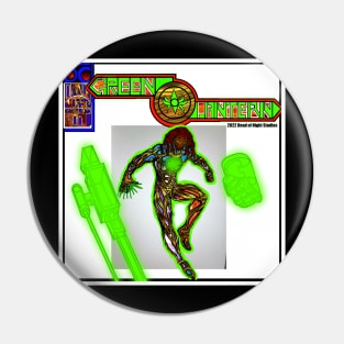 Dead of Night Studios D'Vergent Comics The Green Star Lantern Pin