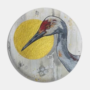 Sandhill Crane Pin